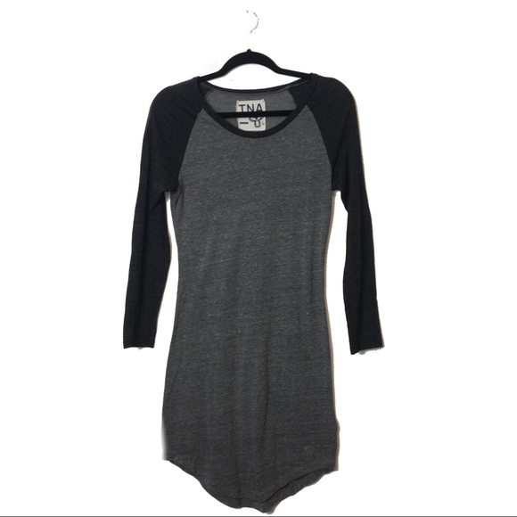 TNA Dresses & Skirts - Aritzia TNA Supernatural Raglan TShirt Dress